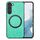 Per Samsung Galaxy S22 + 5G Custodia per telefono con cover posteriore in pelle tinta unita (verde) Per Samsung Galaxy S22 + 5G Custodia per telefono con cover posteriore in pelle tinta unita (verde)