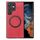 Per Samsung Galaxy S22 Ultra 5G Custodia posteriore in pelle tinta unita per telefono (rosso) Per Samsung Galaxy S22 Ultra 5G Custodia posteriore in pelle tinta unita per telefono (rosso)