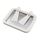 Mini macchina per yogurt fritto per uso domestico Vassoio per ghiaccio fritto fai-da-te fatto in casa per bambini, colore: lega di alluminio bianco 22,5x17,5 cm