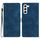 Per Samsung Galaxy S23 5G Custodia per cellulare in pelle con motivo a farfalla fiore (blu) Per Samsung Galaxy S23 5G Custodia per cellulare in pelle con motivo a farfalla fiore (blu)