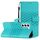 Per Samsung Galaxy S23 5G Custodia per telefono in pelle con effetto pelle goffrata a diamante con cordino (blu) Per Samsung Galaxy S23 5G Custodia per telefono in pelle con effetto pelle goffrata a diamante con cordino (blu)