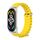 Per Xiaomi Mi Band 6/5/4/3 MIJOBS CS Marine Cinturino in silicone traspirante (argento giallo)