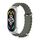 Per Xiaomi Mi Band 6/5/4/3 MIJOBS CS Marine Cinturino in silicone traspirante (verde kaki argento)