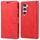 Per Samsung Galaxy S23 5G GOOSPERY BLUE MOON Custodia per telefono in pelle Crazy Horse Texture (rosso)