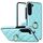 Per Samsung Galaxy S23+ 5G custodia in pelle PU rombica con supporto ad anello (blu) Per Samsung Galaxy S23+ 5G custodia in pelle PU rombica con supporto ad anello (blu)