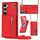 Per Samsung Galaxy S23 5G Cross-body Zipper Square TPU + PU Cover posteriore (rosso) Per Samsung Galaxy S23 5G Cross-body Zipper Square TPU + PU Cover posteriore (rosso)