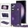 Per Samsung Galaxy S23 5G Custodia per telefono quadrata con supporto per cinturino a tracolla (viola) Per Samsung Galaxy S23 5G Custodia per telefono quadrata con supporto per cinturino a tracolla (viola)