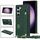 Per Samsung Galaxy S23 5G Custodia per telefono quadrata con supporto per cinturino a tracolla (verde) Per Samsung Galaxy S23 5G Custodia per telefono quadrata con supporto per cinturino a tracolla (verde)