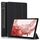 Per Samsung Galaxy Tab S9+ Custer Custodia per tablet in pelle con supporto a 3 pieghe in puro colore (nero) Per Samsung Galaxy Tab S9+ Custer Custodia per tablet in pelle con supporto a 3 pieghe in puro colore (nero)