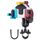 MOTOSLG Supporto per morsetto per telefono moto granchio Supporto per barra di tipo U con blocco antifurto (blu bianco rosso) MOTOSLG Supporto per morsetto per telefono moto granchio Supporto per barra di tipo U con blocco antifurto (blu bianco rosso)