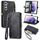 Per Samsung Galaxy S22 + 5G Custodia per cellulare in pelle con cerniera geometrica e fibbia laterale (nero) Per Samsung Galaxy S22 + 5G Custodia per cellulare in pelle con cerniera geometrica e fibbia laterale (nero)
