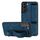 Custodia posteriore in pelle per supporto da polso per Samsung Galaxy S22 5G (blu reale) Custodia posteriore in pelle per supporto da polso per Samsung Galaxy S22 5G (blu reale)