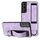 Custodia posteriore in pelle per supporto da polso per Samsung Galaxy S22 5G (viola) Custodia posteriore in pelle per supporto da polso per Samsung Galaxy S22 5G (viola)