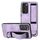 Per Samsung Galaxy S23 5G Custodia per cinturino posteriore in pelle con supporto per telefono (viola) Per Samsung Galaxy S23 5G Custodia per cinturino posteriore in pelle con supporto per telefono (viola)