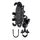 MOTOSLG Supporto per morsetto per telefono moto granchio Supporto per barra di tipo U (nero) MOTOSLG Supporto per morsetto per telefono moto granchio Supporto per barra di tipo U (nero)