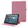 Custodia per tablet Amazon Fire Max 11 in pelle e tessuto (rosa rossa)
