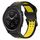 Per Garmin Fenix 7 Pro 47mm 22mm cinturino in silicone con fibbia inversa bicolore (nero + giallo) Per Garmin Fenix 7 Pro 47mm 22mm cinturino in silicone con fibbia inversa bicolore (nero + giallo)