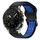 Per Garmin MARQ Athlete Gen 2 22mm Cinturino in silicone con fibbia inversa bicolore (nero + blu) Per Garmin MARQ Athlete Gen 2 22mm Cinturino in silicone con fibbia inversa bicolore (nero + blu)