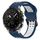 Per Garmin MARQ Athlete Gen 2 22mm Cinturino in silicone con fibbia inversa bicolore (blu + bianco) Per Garmin MARQ Athlete Gen 2 22mm Cinturino in silicone con fibbia inversa bicolore (blu + bianco)