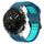 Per Garmin MARQ Athlete Gen 2 22mm Cinturino in silicone con fibbia inversa bicolore (blu + verde acqua) Per Garmin MARQ Athlete Gen 2 22mm Cinturino in silicone con fibbia inversa bicolore (blu + verde acqua)