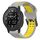 Per Garmin Instinct Crossover 22mm cinturino in silicone con fibbia inversa bicolore (grigio + giallo) Per Garmin Instinct Crossover 22mm cinturino in silicone con fibbia inversa bicolore (grigio + giallo)