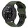 Per Garmin Instinct Crossover 22mm cinturino in silicone con fibbia inversa bicolore (verde militare + nero) Per Garmin Instinct Crossover 22mm cinturino in silicone con fibbia inversa bicolore (verde militare + nero)