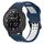 Per Garmin Instinct Crossover 22mm cinturino in silicone con fibbia inversa bicolore (blu + bianco) Per Garmin Instinct Crossover 22mm cinturino in silicone con fibbia inversa bicolore (blu + bianco)