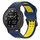 Per Garmin Instinct Crossover 22mm cinturino in silicone con fibbia inversa bicolore (blu + giallo) Per Garmin Instinct Crossover 22mm cinturino in silicone con fibbia inversa bicolore (blu + giallo)