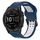 Per Garmin Fenix 7 Sapphire Solar 22mm Cinturino in silicone con fibbia inversa bicolore (blu + bianco) Per Garmin Fenix 7 Sapphire Solar 22mm Cinturino in silicone con fibbia inversa bicolore (blu + bianco)