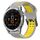 Per Garmin Epix Gen 2 22mm cinturino in silicone con fibbia inversa bicolore (grigio + giallo) Per Garmin Epix Gen 2 22mm cinturino in silicone con fibbia inversa bicolore (grigio + giallo)