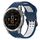 Per Garmin Epix Gen 2 22mm cinturino in silicone con fibbia inversa bicolore (blu + bianco) Per Garmin Epix Gen 2 22mm cinturino in silicone con fibbia inversa bicolore (blu + bianco)