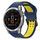 Per Garmin Epix Gen 2 22mm cinturino in silicone con fibbia inversa bicolore (blu + giallo) Per Garmin Epix Gen 2 22mm cinturino in silicone con fibbia inversa bicolore (blu + giallo)