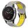 Per Garmin Fenix 6 22mm cinturino in silicone con fibbia inversa bicolore (grigio + giallo) Per Garmin Fenix 6 22mm cinturino in silicone con fibbia inversa bicolore (grigio + giallo)