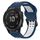 Per Garmin Fenix 6 Pro 22mm cinturino in silicone con fibbia inversa bicolore (blu + bianco) Per Garmin Fenix 6 Pro 22mm cinturino in silicone con fibbia inversa bicolore (blu + bianco)