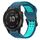 Per Garmin Fenix 6 Pro 22mm cinturino in silicone con fibbia inversa bicolore (blu + verde acqua) Per Garmin Fenix 6 Pro 22mm cinturino in silicone con fibbia inversa bicolore (blu + verde acqua)