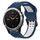 Per Garmin Fenix 5 22mm cinturino in silicone con fibbia inversa bicolore (blu + bianco) Per Garmin Fenix 5 22mm cinturino in silicone con fibbia inversa bicolore (blu + bianco)