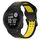 Per Garmin Instinct 22mm cinturino in silicone con fibbia inversa bicolore (nero + giallo) Per Garmin Instinct 22mm cinturino in silicone con fibbia inversa bicolore (nero + giallo)
