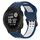 Per Garmin Instinct 22mm cinturino in silicone con fibbia inversa bicolore (blu + bianco) Per Garmin Instinct 22mm cinturino in silicone con fibbia inversa bicolore (blu + bianco)