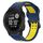 Per Garmin Instinct 22mm cinturino in silicone con fibbia inversa bicolore (blu + giallo) Per Garmin Instinct 22mm cinturino in silicone con fibbia inversa bicolore (blu + giallo)