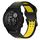 Per Garmin Descent G1 22mm cinturino in silicone con fibbia inversa bicolore (nero + giallo) Per Garmin Descent G1 22mm cinturino in silicone con fibbia inversa bicolore (nero + giallo)