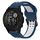 Per Garmin Descent G1 22mm cinturino in silicone con fibbia inversa bicolore (blu + bianco) Per Garmin Descent G1 22mm cinturino in silicone con fibbia inversa bicolore (blu + bianco)