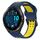 Per Garmin Forerunner 965 22mm cinturino in silicone con fibbia inversa bicolore (blu + giallo) Per Garmin Forerunner 965 22mm cinturino in silicone con fibbia inversa bicolore (blu + giallo)