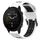 Per Garmin Forerunner 955 Cinturino in silicone con fibbia inversa bicolore da 22 mm (bianco + nero) Per Garmin Forerunner 955 Cinturino in silicone con fibbia inversa bicolore da 22 mm (bianco + nero)