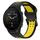 Per Garmin Forerunner 955 22mm cinturino in silicone con fibbia inversa bicolore (nero + giallo) Per Garmin Forerunner 955 22mm cinturino in silicone con fibbia inversa bicolore (nero + giallo)