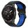 Per Garmin Epix Pro 51mm 26mm cinturino in silicone con fibbia inversa bicolore (nero + blu) Per Garmin Epix Pro 51mm 26mm cinturino in silicone con fibbia inversa bicolore (nero + blu)