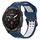 Per Garmin Epix Pro 51mm 26mm cinturino in silicone con fibbia inversa bicolore (blu + bianco) Per Garmin Epix Pro 51mm 26mm cinturino in silicone con fibbia inversa bicolore (blu + bianco)