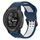 Per Garmin Instinct 2X Solar 26mm Cinturino in silicone con fibbia inversa bicolore (blu + bianco) Per Garmin Instinct 2X Solar 26mm Cinturino in silicone con fibbia inversa bicolore (blu + bianco)