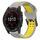 Per Garmin Fenix 7X Solar 26mm cinturino in silicone con fibbia inversa bicolore (grigio + giallo) Per Garmin Fenix 7X Solar 26mm cinturino in silicone con fibbia inversa bicolore (grigio + giallo)