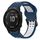 Per Garmin Fenix 6X 26mm cinturino in silicone con fibbia inversa bicolore (blu + bianco) Per Garmin Fenix 6X 26mm cinturino in silicone con fibbia inversa bicolore (blu + bianco)