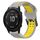 Per Garmin Fenix 6X Pro 26mm cinturino in silicone con fibbia inversa bicolore (grigio + giallo) Per Garmin Fenix 6X Pro 26mm cinturino in silicone con fibbia inversa bicolore (grigio + giallo)